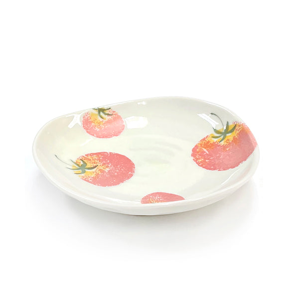 6-1/2" Round Plate, Peach