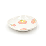 4-3/4" Round Porcelain Plate, Peach