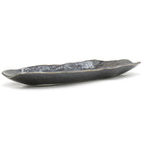 13.35" x 4" Rectangular Ceramic Sushi Plate, Black