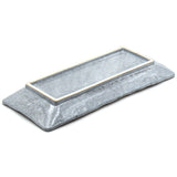 11.25" x 5" Rectangular Ceramic Sushi Plate, Gray