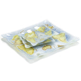 Square 6-Piece Plate Set, White