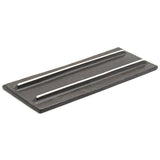 15" x 6" Rectangular Ceramic Serving Platter, Gray — Arabesque Design