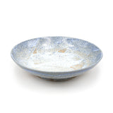 9" Ceramic Plate, Blue, Beige