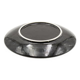 10" Round Ceramic Plate, Black, Blue, Gray