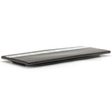15" x 6" Rectangular Ceramic Serving Platter, Gray — Arabesque Design