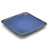 10-1/4" Square Ceramic Plate, Blue