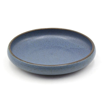 6.65" Ceramic Deep Plate, Blue, Brown