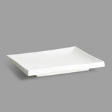 7-3/4" Square Porcelain Plate, White