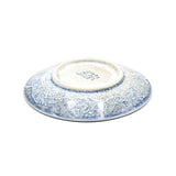 4.75" Ceramic Plate, Beige, Blue