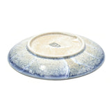7.5" Ceramic Plate, Blue, Beige