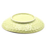 7.5" Ceramic Plate, Brown, Green — Floral Design