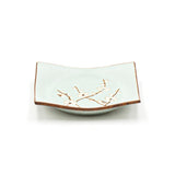 5-1/4" Square Ceramic Plate, Blue