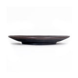 8" Round Melamine Plate, Black, Brown