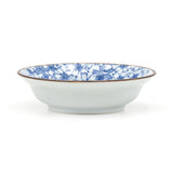 3.5" Ceramic Plate, Blue — Floral Design