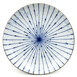 9" Ceramic Dinner Plate, Blue — Fubuki Tokusa Design
