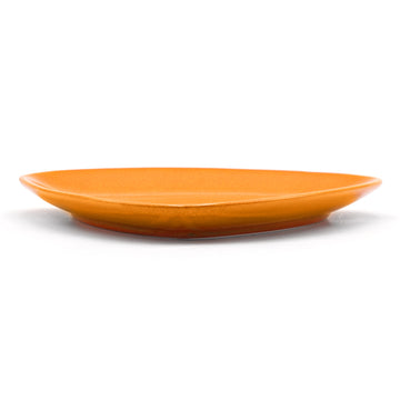8.9" Triangular Ceramic Plate, Orange