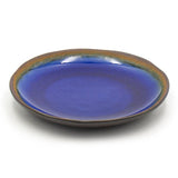 6.85" Round Ceramic Plate, Dark Brown, Sapphire