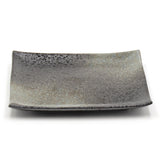 7" Square Ceramic Plate, Brown