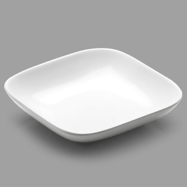 8-3/4" Square Porcelain Plate, White