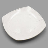 12" Square Melamine Plate, White