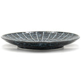 10" Round Ceramic Plate, Green — Floral Design