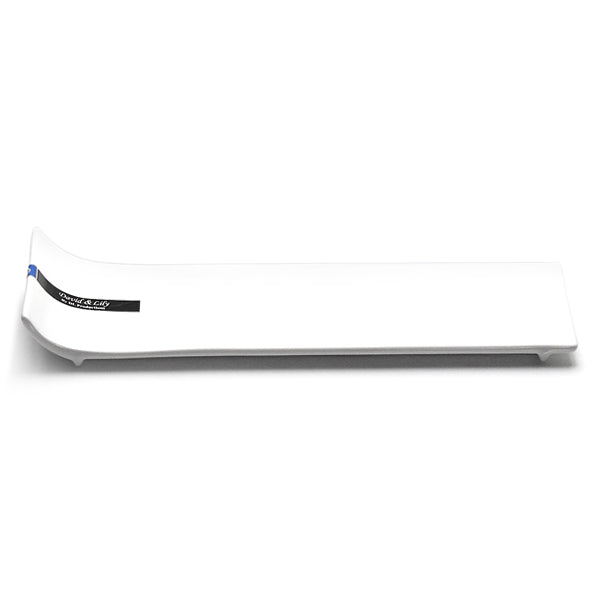 18" x 6" Rectangular Plate, White