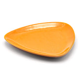 8.9" Triangular Ceramic Plate, Orange