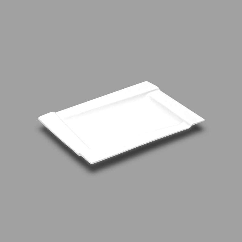 8" x 5-3/4" Rectangular Plate, White