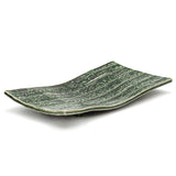 12.75" x 6.25" Ceramic Plate, Green — Oribe Design