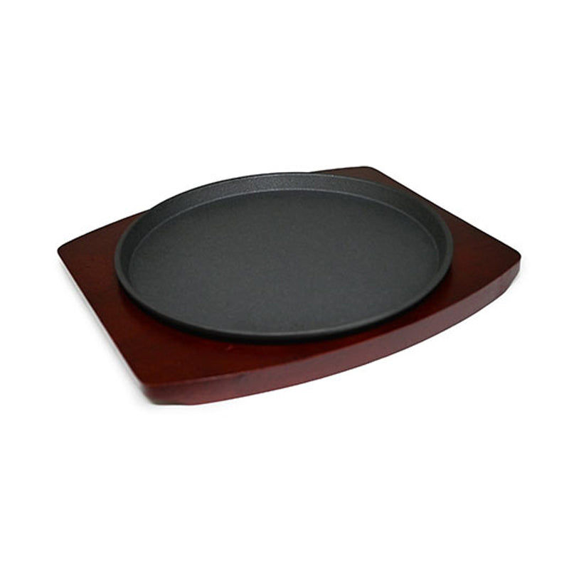 NTP-04 round cast iron steak plate
