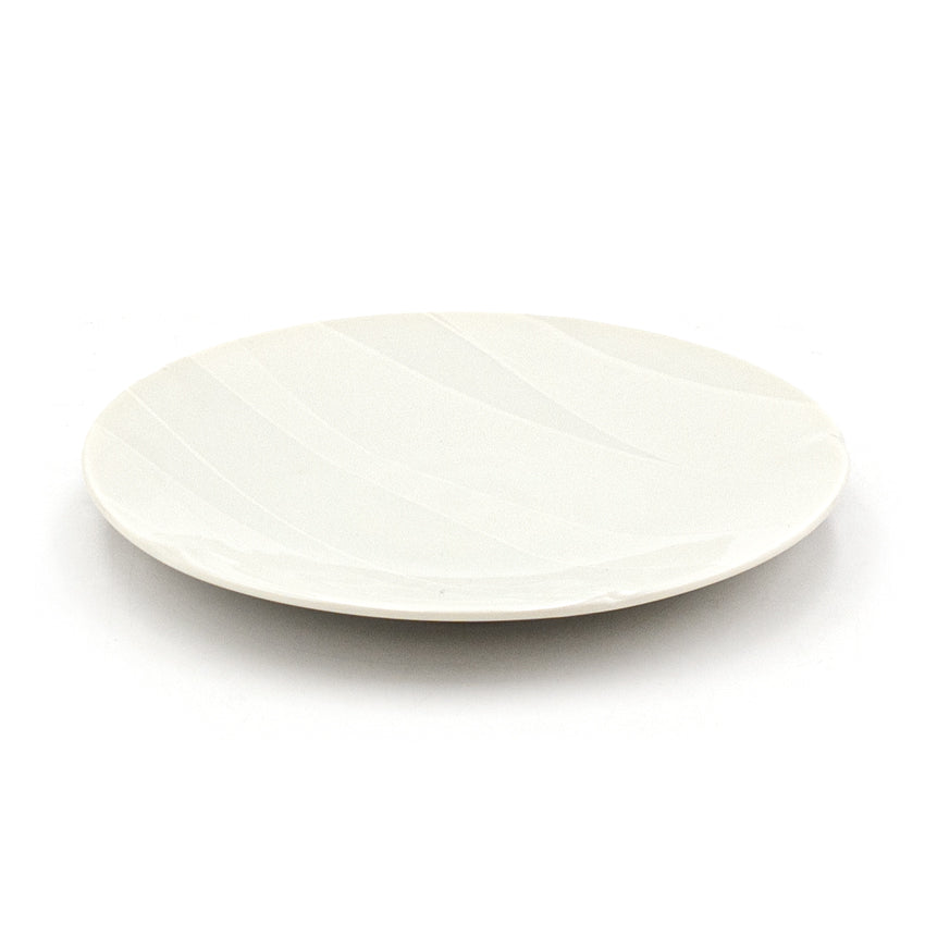 5.25" Round Ceramic Plate, White