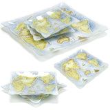 Square 6-Piece Plate Set, White