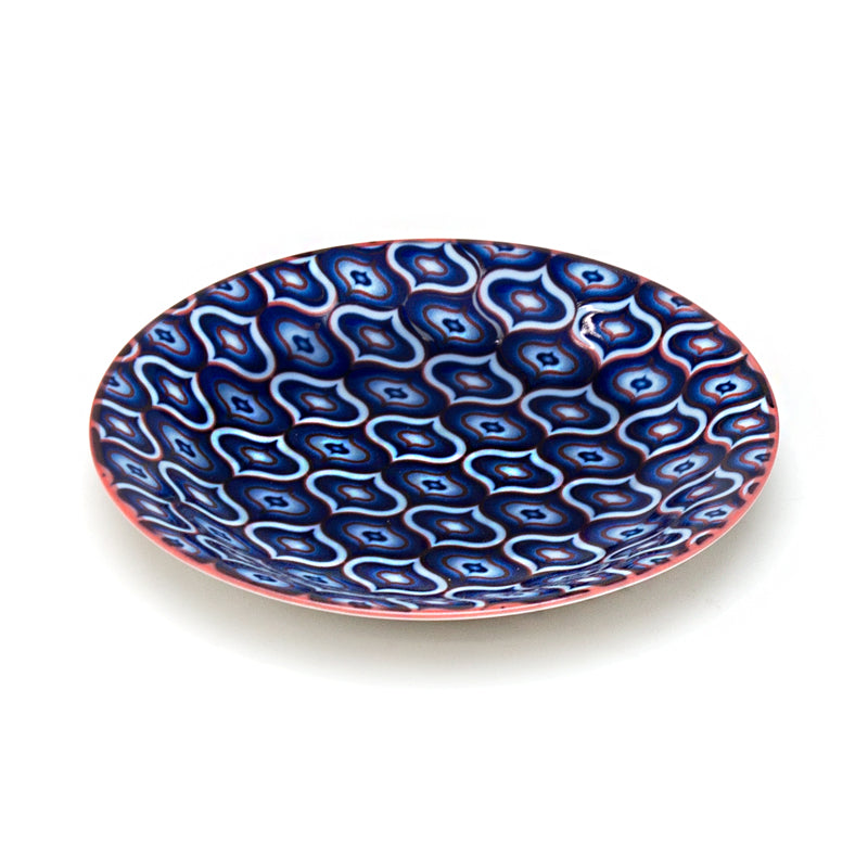 4.75" Ceramic Plate, Blue