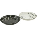 8.5" 2-Piece Plate Set, Black, White