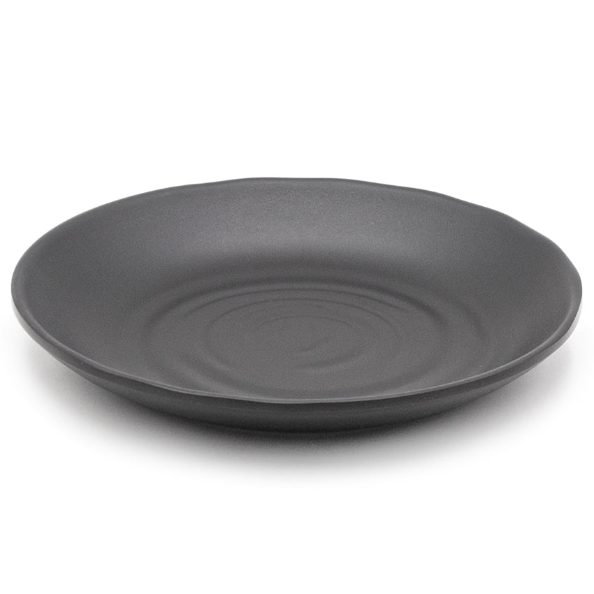 6" Melamine Plate, Black