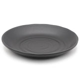 6" Melamine Plate, Black