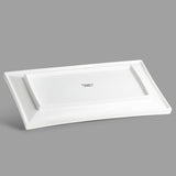 15-5/8" x 7-1/2" Rectangular Porcelain Plate, White