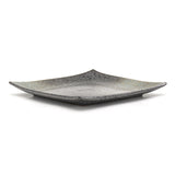 7" Square Ceramic Plate, Brown