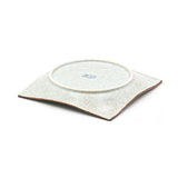 6.85" Square Ceramic Plate, Light Celadon Mint