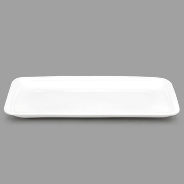 14.25" x 7.25" Rectangular Serving Platter, White