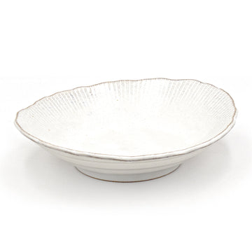 6.75" x 6.25" Ceramic Plate, Gray