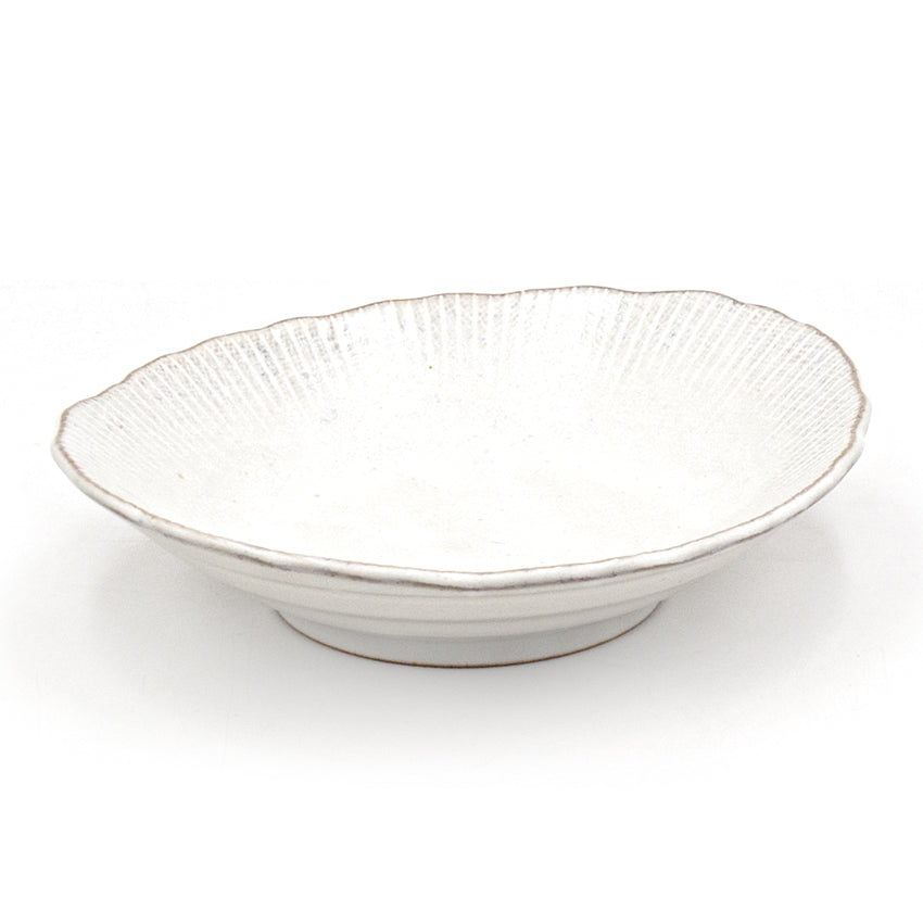 6.75" x 6.25" Ceramic Plate, Gray