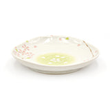 6.5" Irregular Ceramic Plate, Beige, Pink — Sakura Design