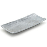 11.25" x 5" Rectangular Ceramic Sushi Plate, Gray