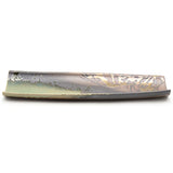 16.5" x 5.25" Rectangular Ceramic Plate, Green, Brown, Gold