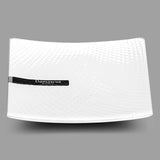 11.25" Square Porcelain Plate, White