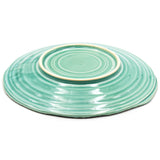 11" x 10.75" Irregular Ceramic Plate, Emerald, Green