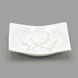 5.35" Square Ceramic Plate, White — Sakura Design
