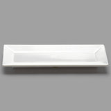 10.15" x 4" Rectangular Melamine Plate, White