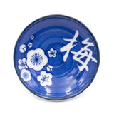 3.5" Ceramic Plate, Blue — Apricot Blossom Design